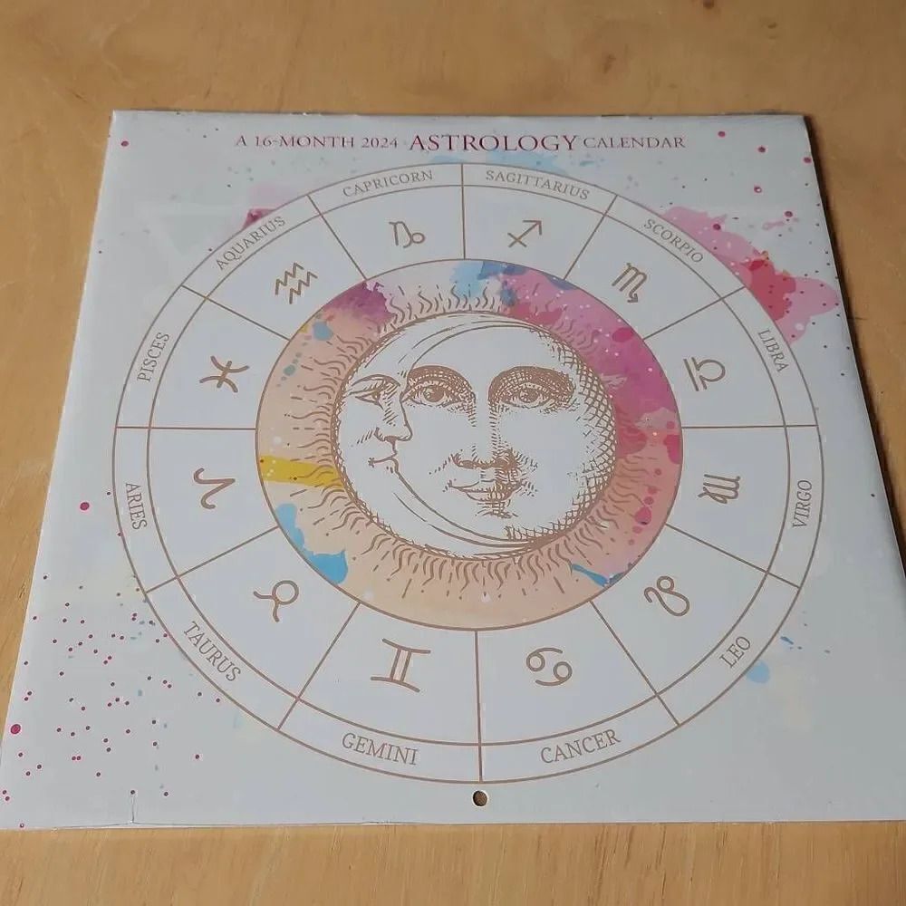 Astrology 16 month 2024 wall Calendar